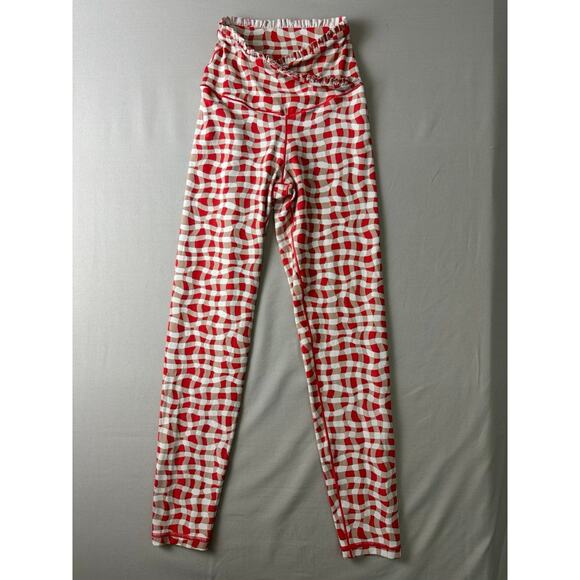 OFFLINE By Aerie Real Me Extra High Waisted Crossover Ruffle Legging XS  Gingham - Picture 2 of 6